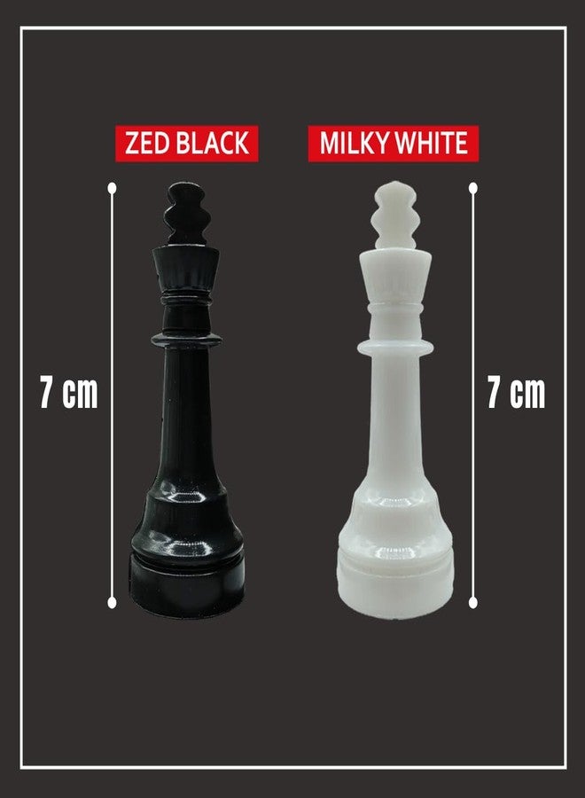 كيدز ماندي مجموعة رقعة شطرنج قابلة للطي من كيدز ماندي، مقاس 14.5 × 14.5 بوصة، لعبة لوحية باللونين الأبيض والأسود، قطع شطرنج، مناسبة للأطفال من عمر 5 سنوات فما فوق - متعددة الألوان - Image 3